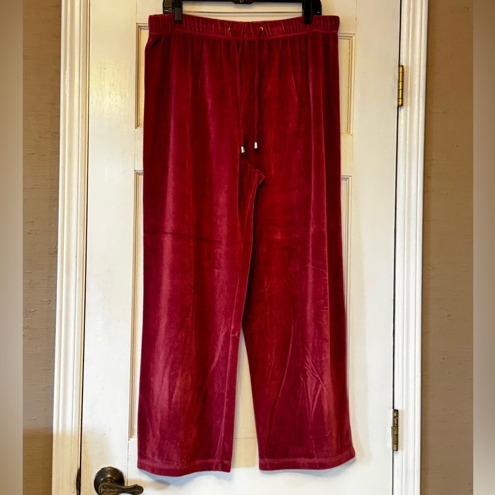 Hannah Burgundy Track Pants